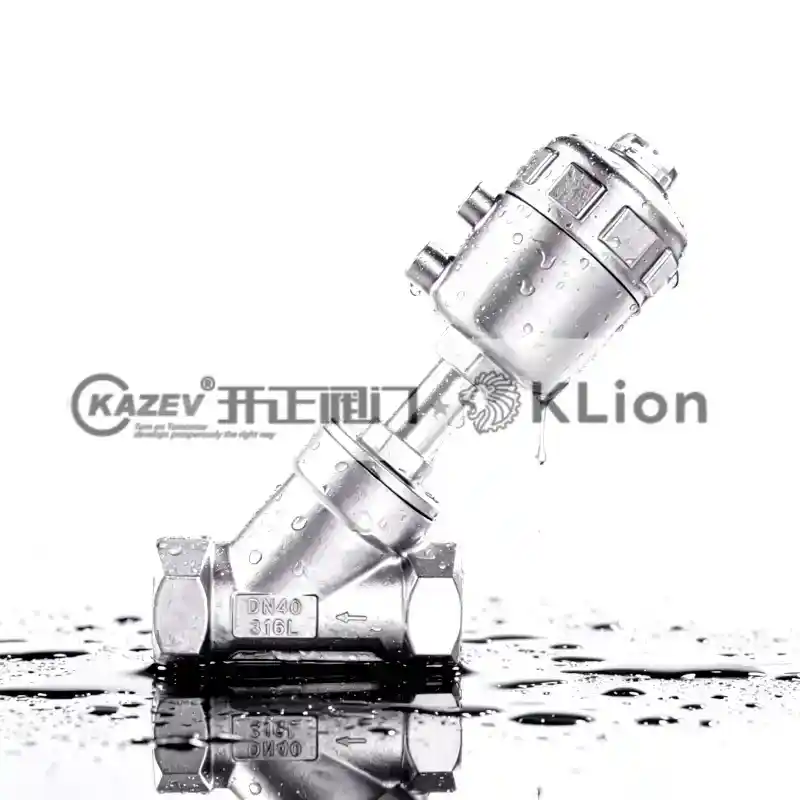 Y-type Pneumatic angle seat valve
