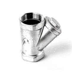 Internal thread screw-on filter net type strainer valve