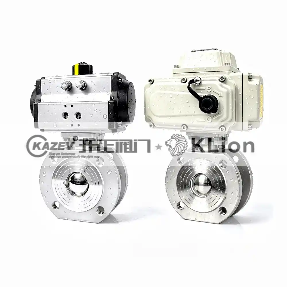 Electric Pneumatic Wafer Ball Valve
