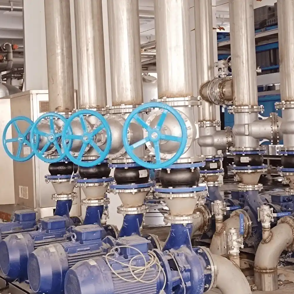 OEM gate valve installation at the engineering site