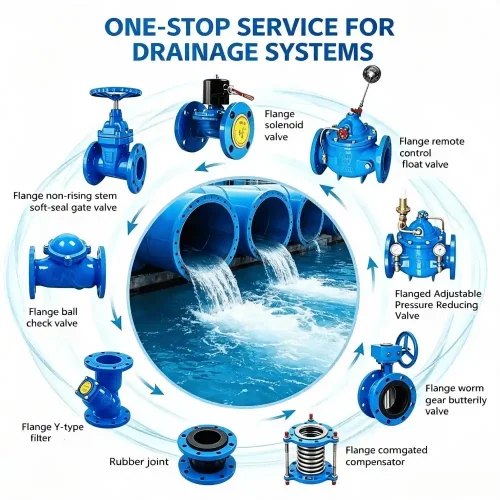 Valve one stop drainage system