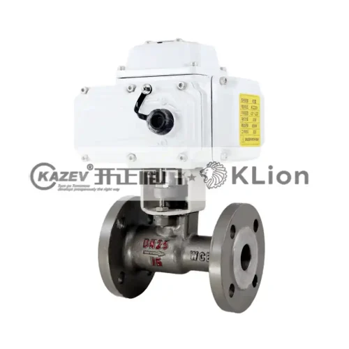 High temperature steam electric ball valve